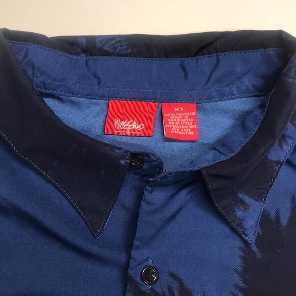 MOSSIMO Men’s XL Blue Hawaiian S/S Casual Shirt - Picture 3 of 3